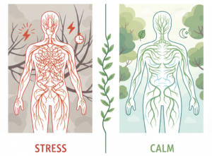 Nature exposure activates the parasympathetic nervous system